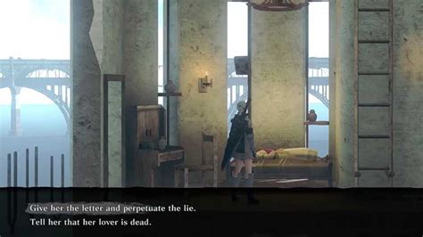 nier replicant tell her the truth or lie red bag|nier replicant red bag wife.